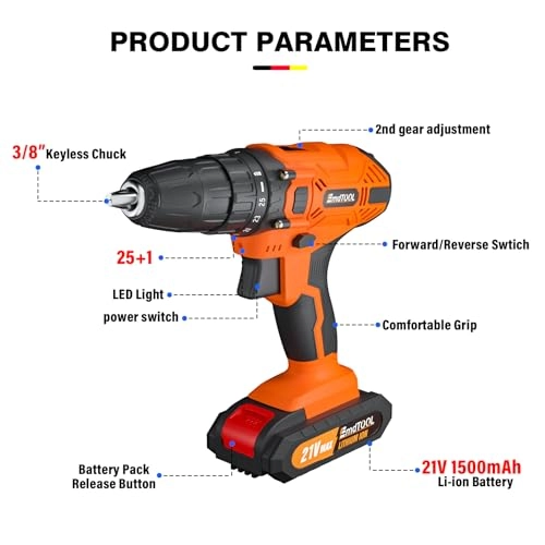Cordless Drill7 - 1.3E+3 Milliamp Hours