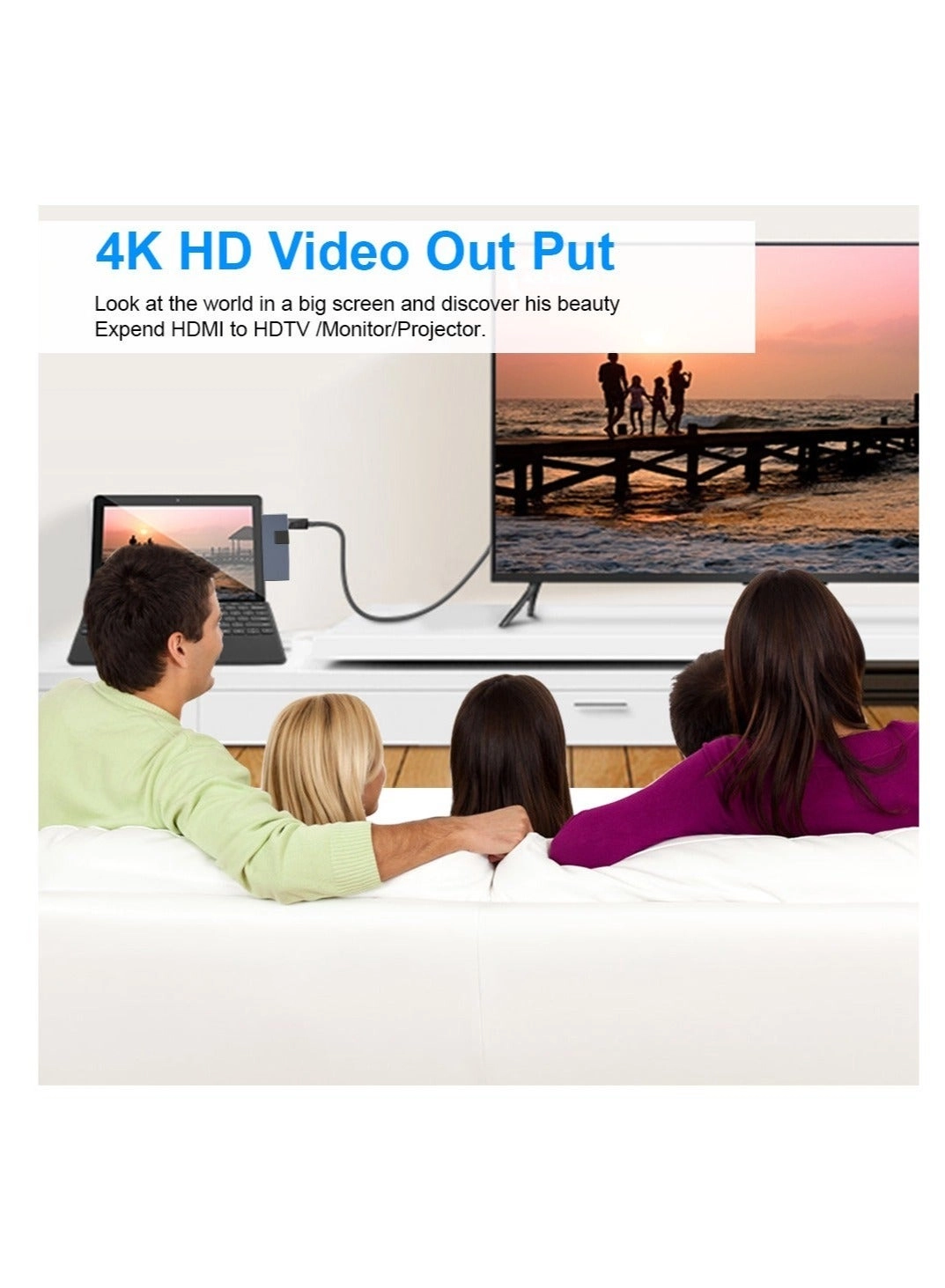 USB C Hub - USB C MacBook Pro/Air and Type C Windows Laptop