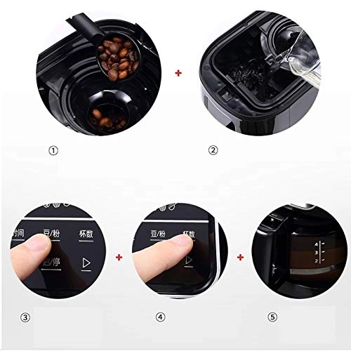 Fully Automatic Coffee Machine - Beans & Powder Touch Screen LED