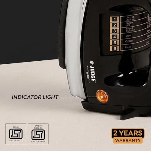 Heavy Weight Dry Iron - 1000 watts Non-Stick Coated Sole Plate