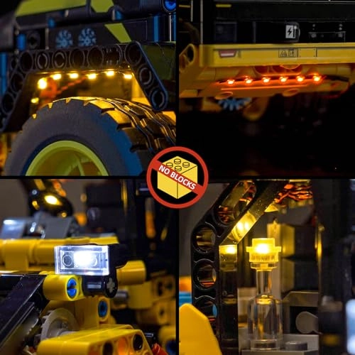 LED Light Set for LEGO Volvo L120 Electric Wheel Loader 42209 - Copper Line