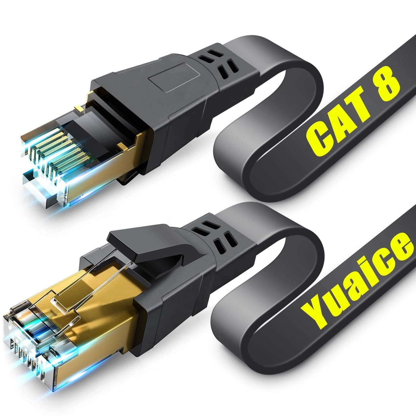 Yuaice Cat 8 Ethernet Cable - 3FT-100FT
