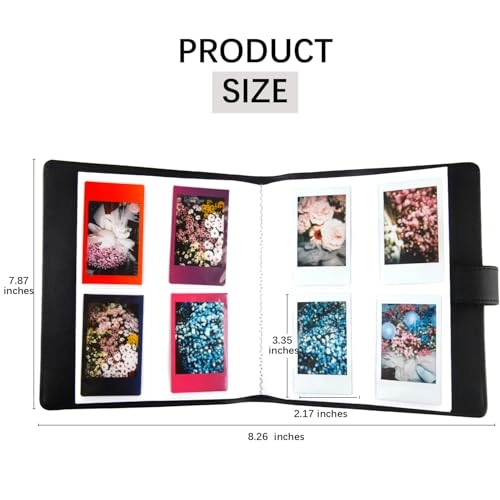 2x3" 256 Pockets PU Leather Photo Album