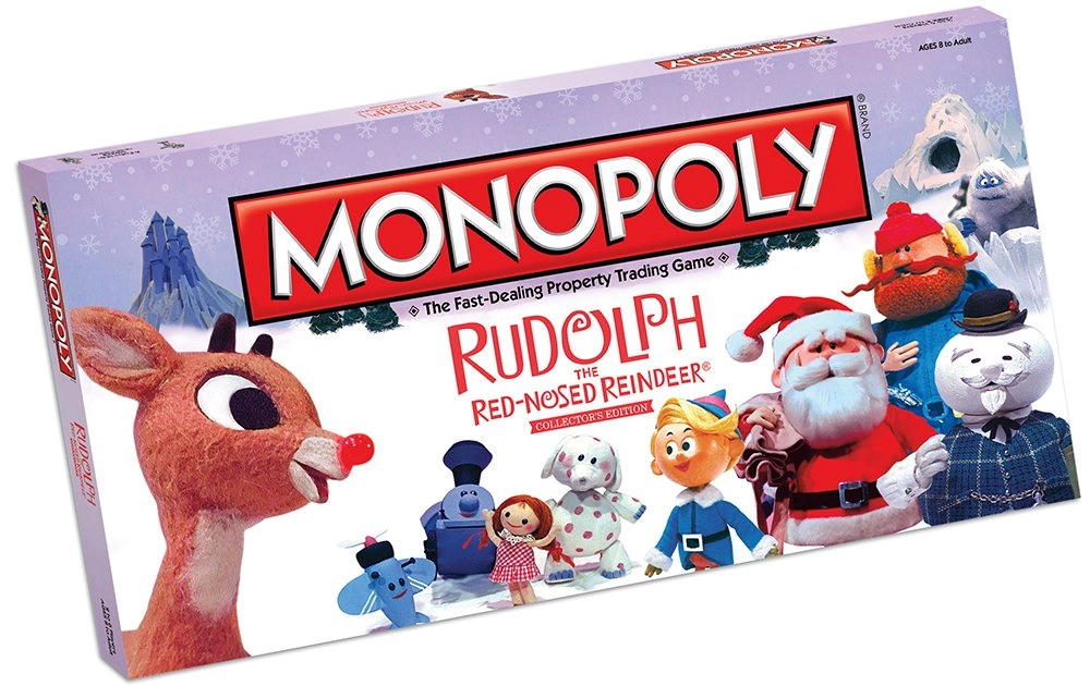 USAopoly Monopoly: Rudolph The Red-Nosed Reindeer - 6 collectible tokens English