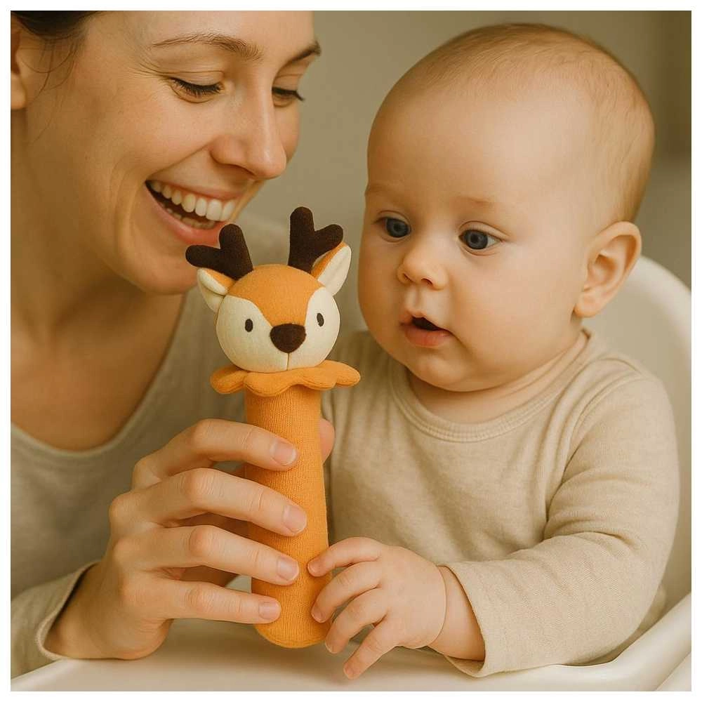 Reindeer With Bunny & Small Giraffe Rattle Toy - 0 month(s) 3 piece(s)