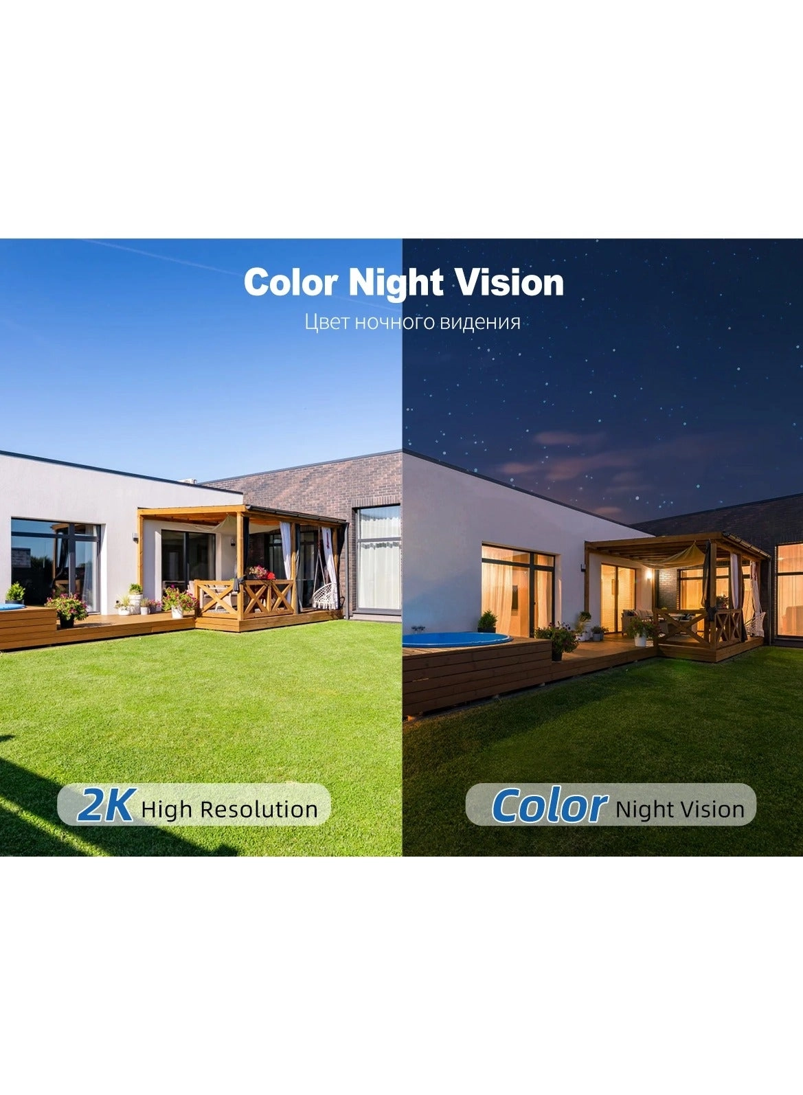 Solar Outdoor Security Camera 1080P