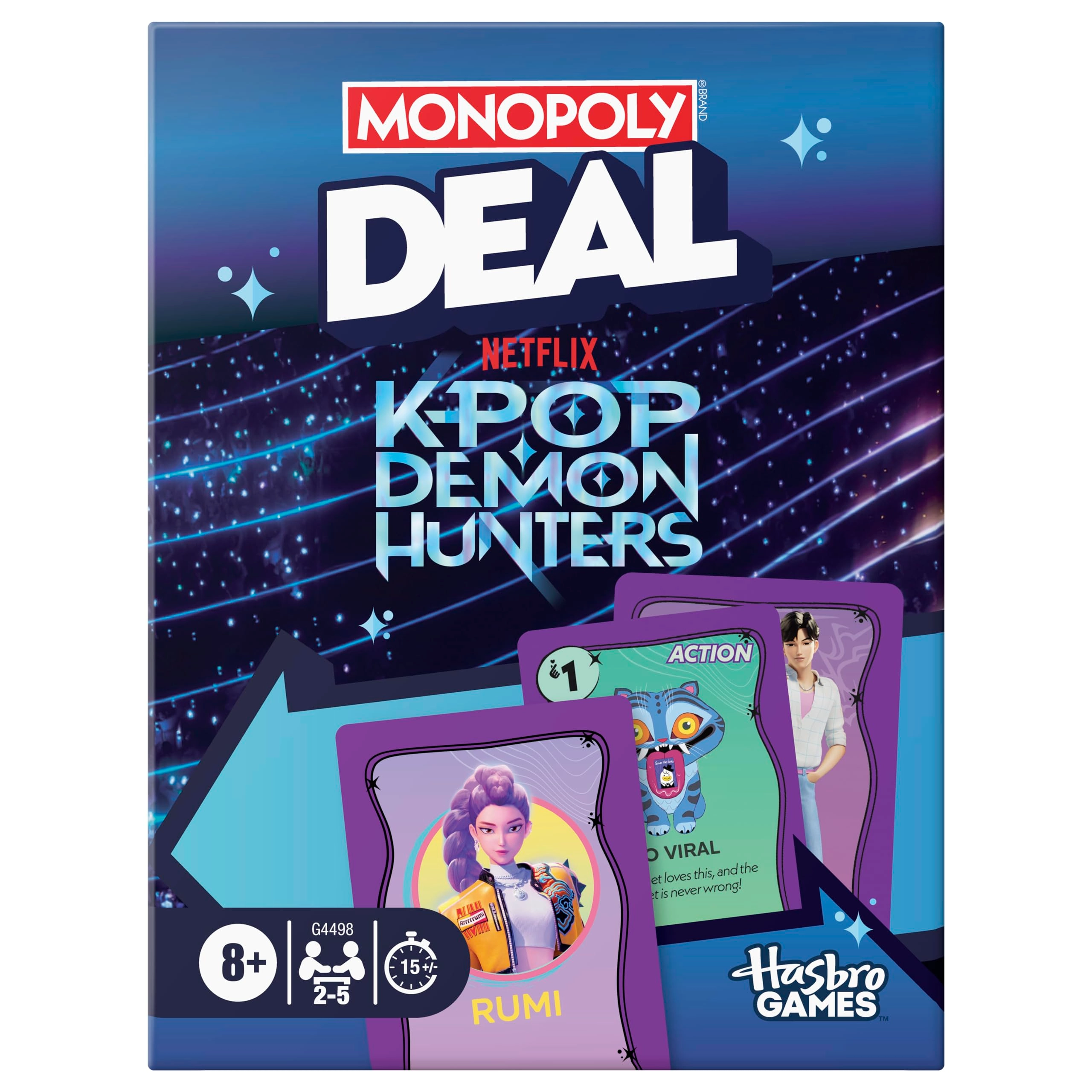 Hasbro Monopoly Deal: Kpop Demon Hunters - Card Game