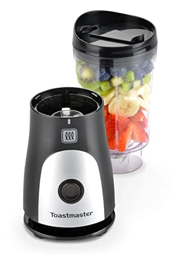 Mini Personal Blender - Drink Through Lid One Touch Operation Stainless Steel Blades