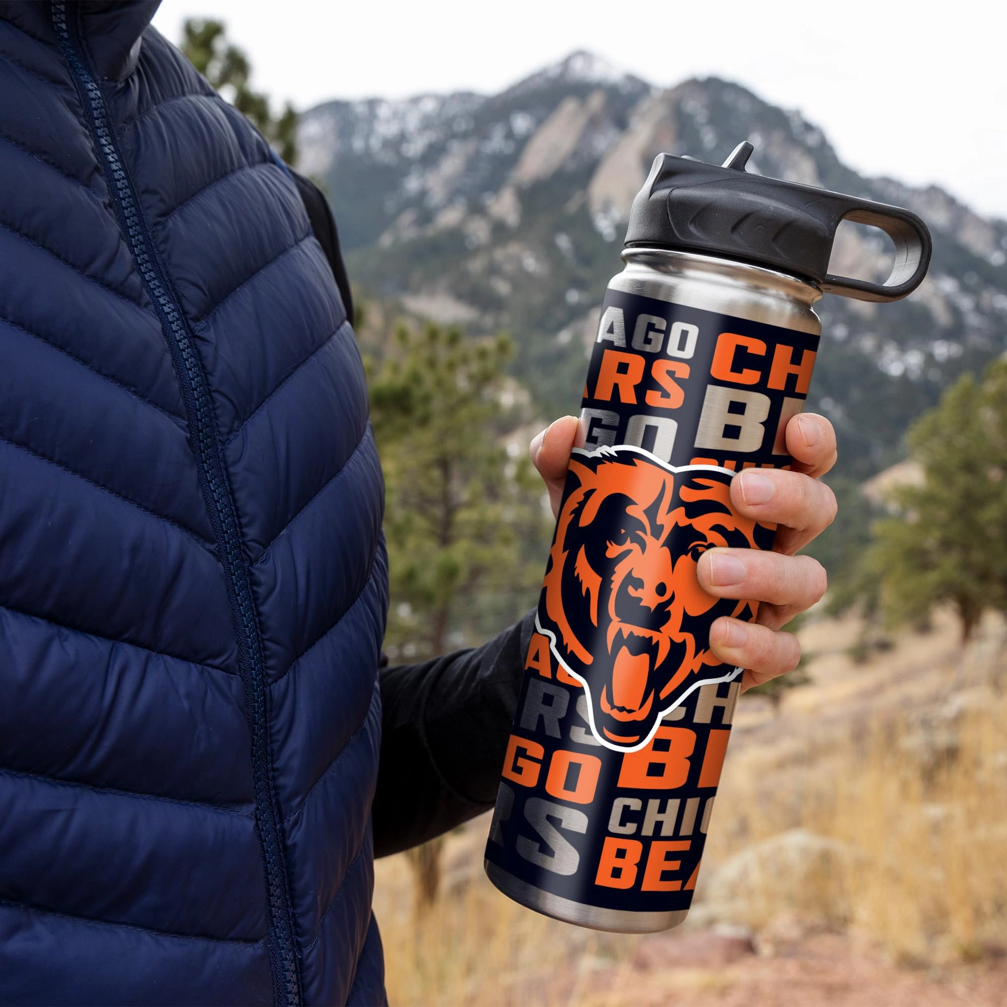 Stainless Steel NFL Football Tumbler - 650ml