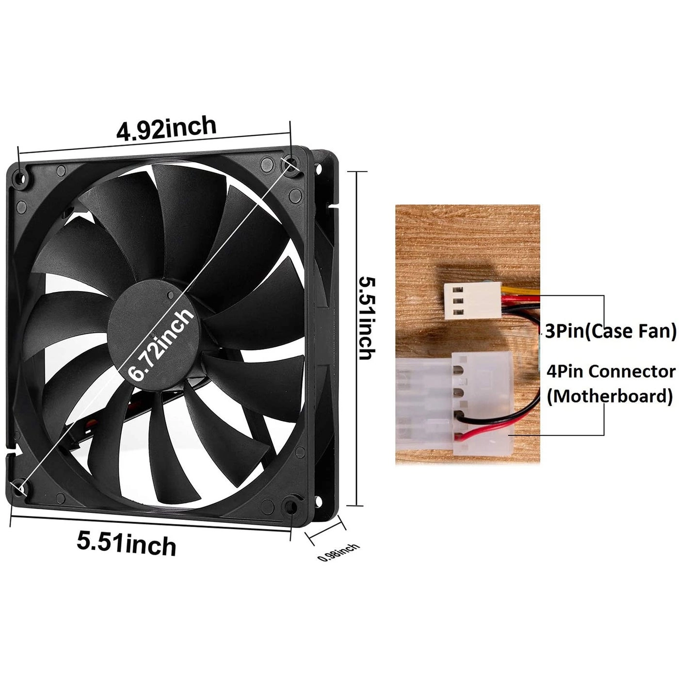 PC Case Fan - 2-Pack 140mm