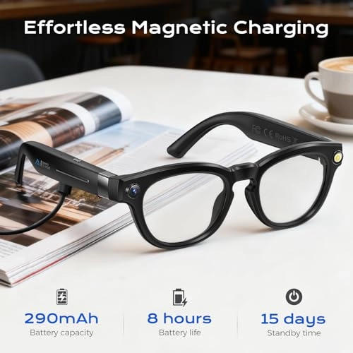 AI Smart Glasses - 4K 8MP 32GB