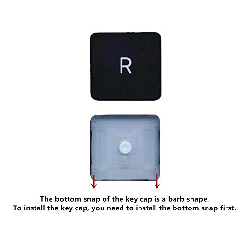 R Key Cap and Hinge - For MacBook Pro A1706 A1707 A1708 2016-2017 black