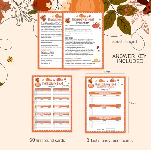 Thanksgiving Feud Game - Adult 35 piece(s)