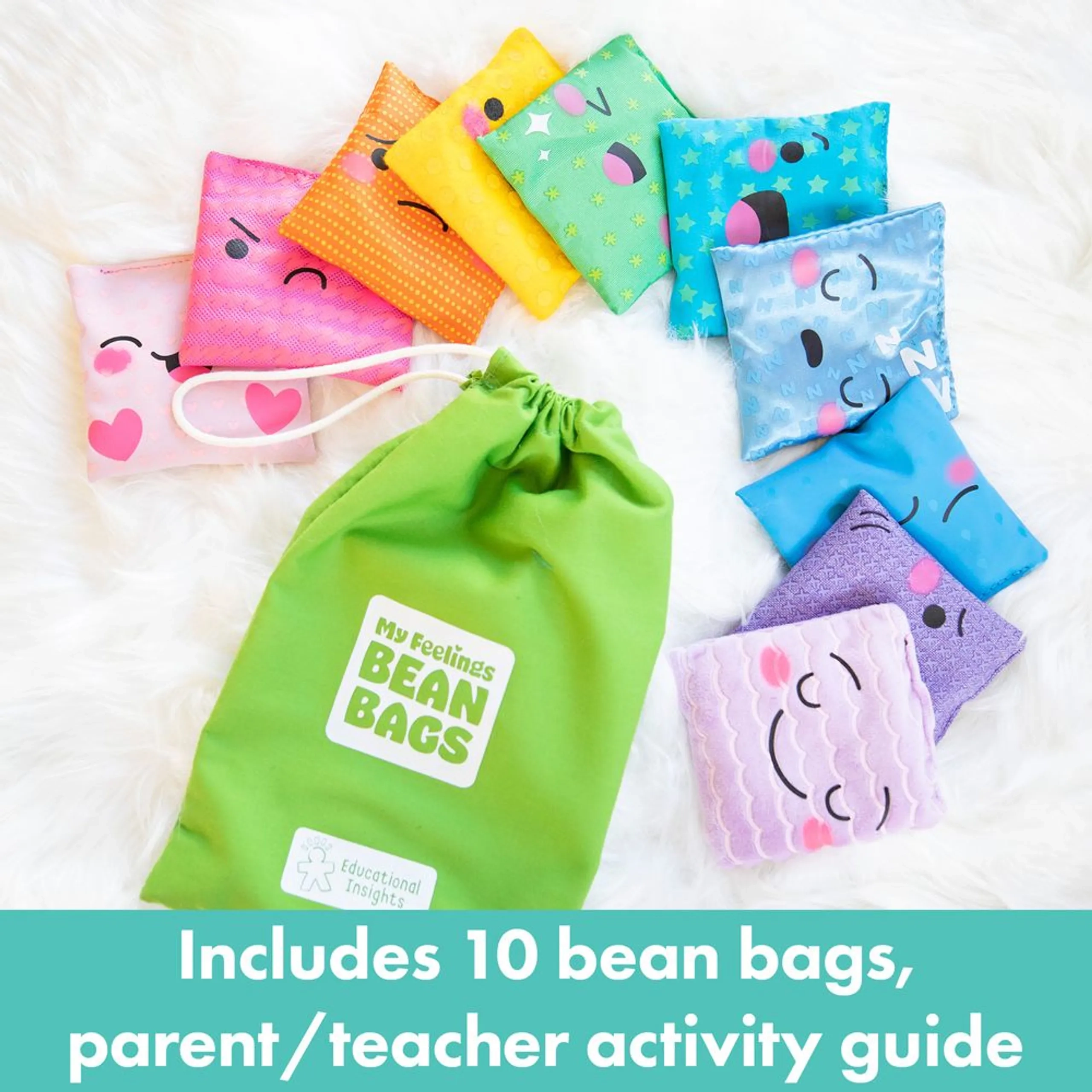 My Feelings Bean Bag Set - 3 years & above 10 pieces