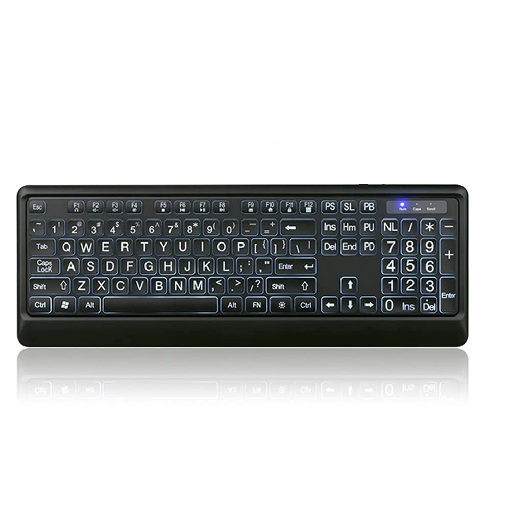 Archuu Ergonomic Large Font Print Keyboard - Qwert RF|usb