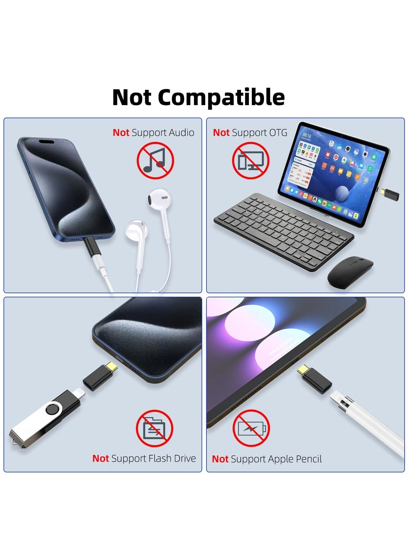 USB-C Male to Lightning Female Adapter