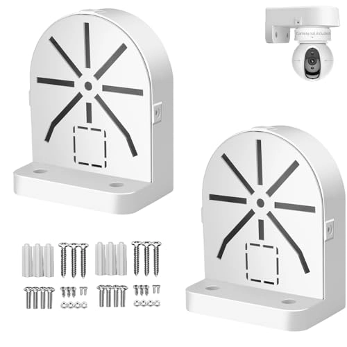 Security Camera Wall Mount Bracket - Plastic 2 x L-shap Dome Camera Bracket