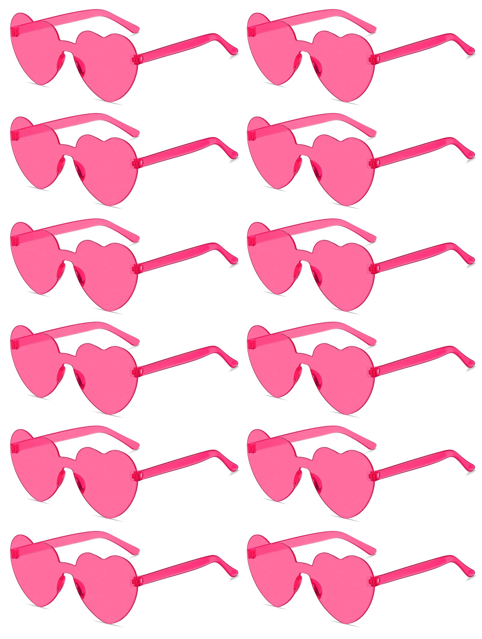 Heart Sunglasses - Transparent Pack