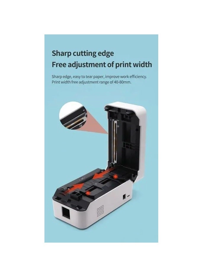 Bluetooth Thermal Printer - Ink-Free Thermal Printing 40–108 mm