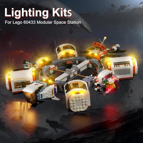 LED Lighting Kit for Lego City Modular Space Station - Space
