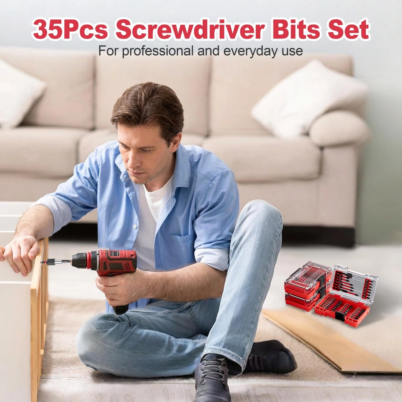 Screwdriver Bits - 35Pcs S2 Steel Impact Kit