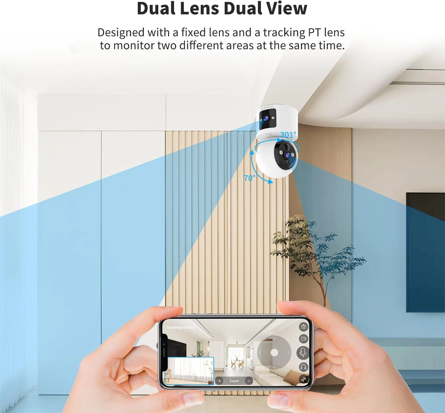 Dual Lens Camera 1296P