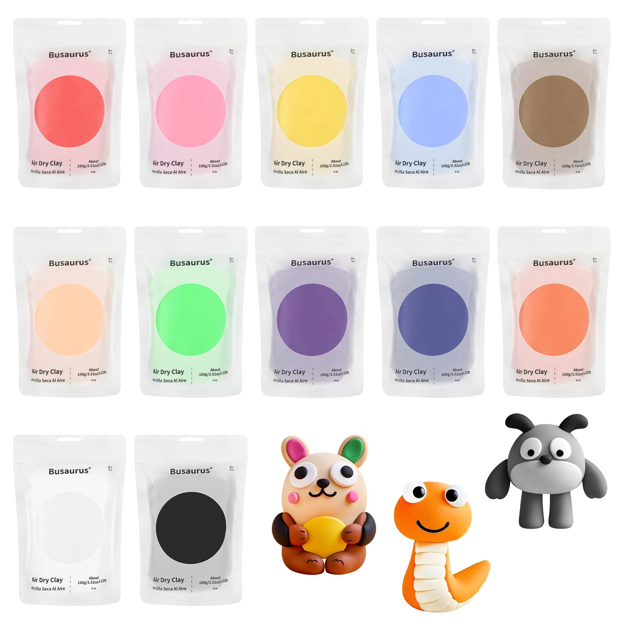 Air Dry Clay - 3+ years 10 pcs