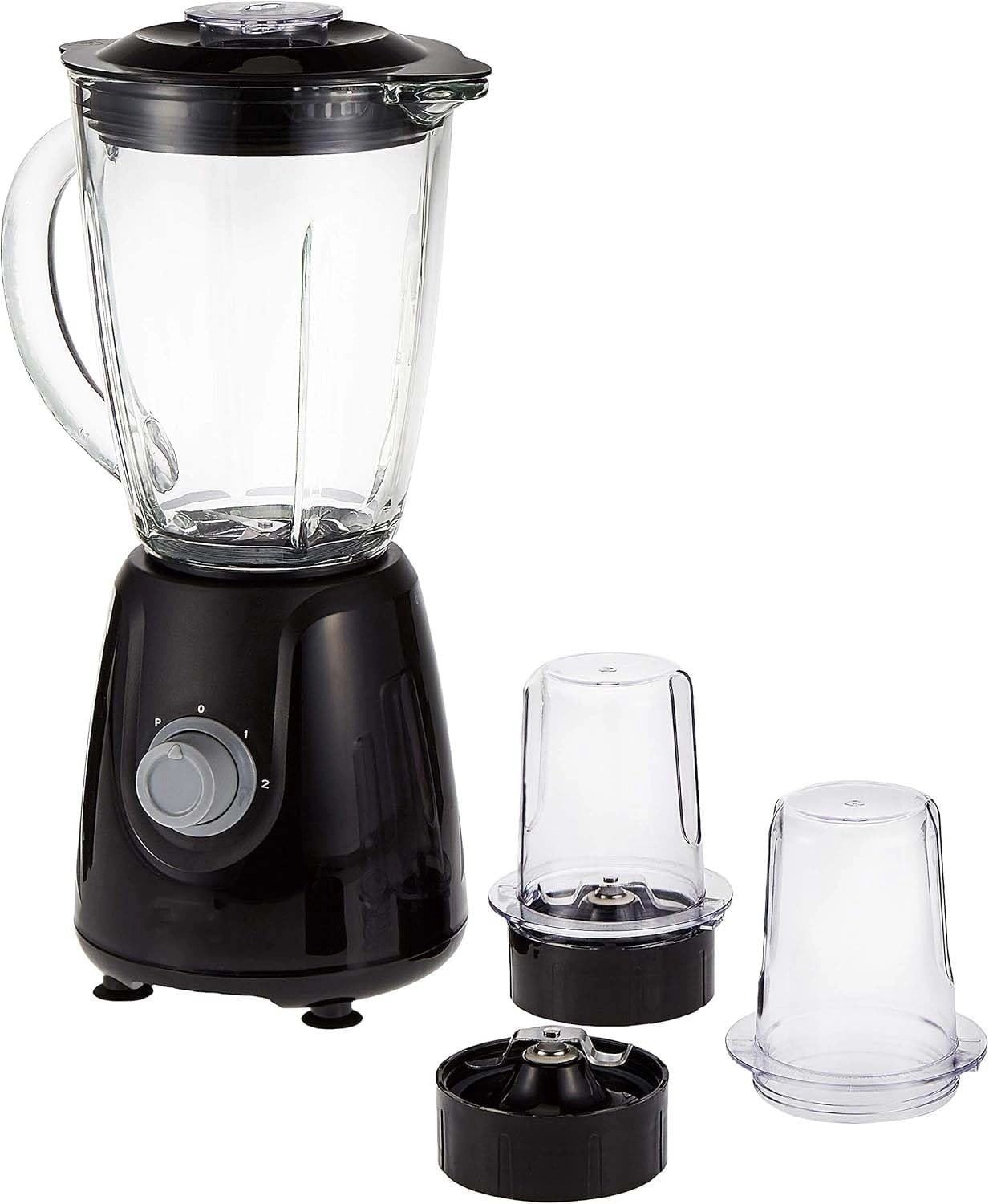 Smoothie Blender Grinder - Stainless steel blades, 2 speeds & pulse, Thermal safety lock