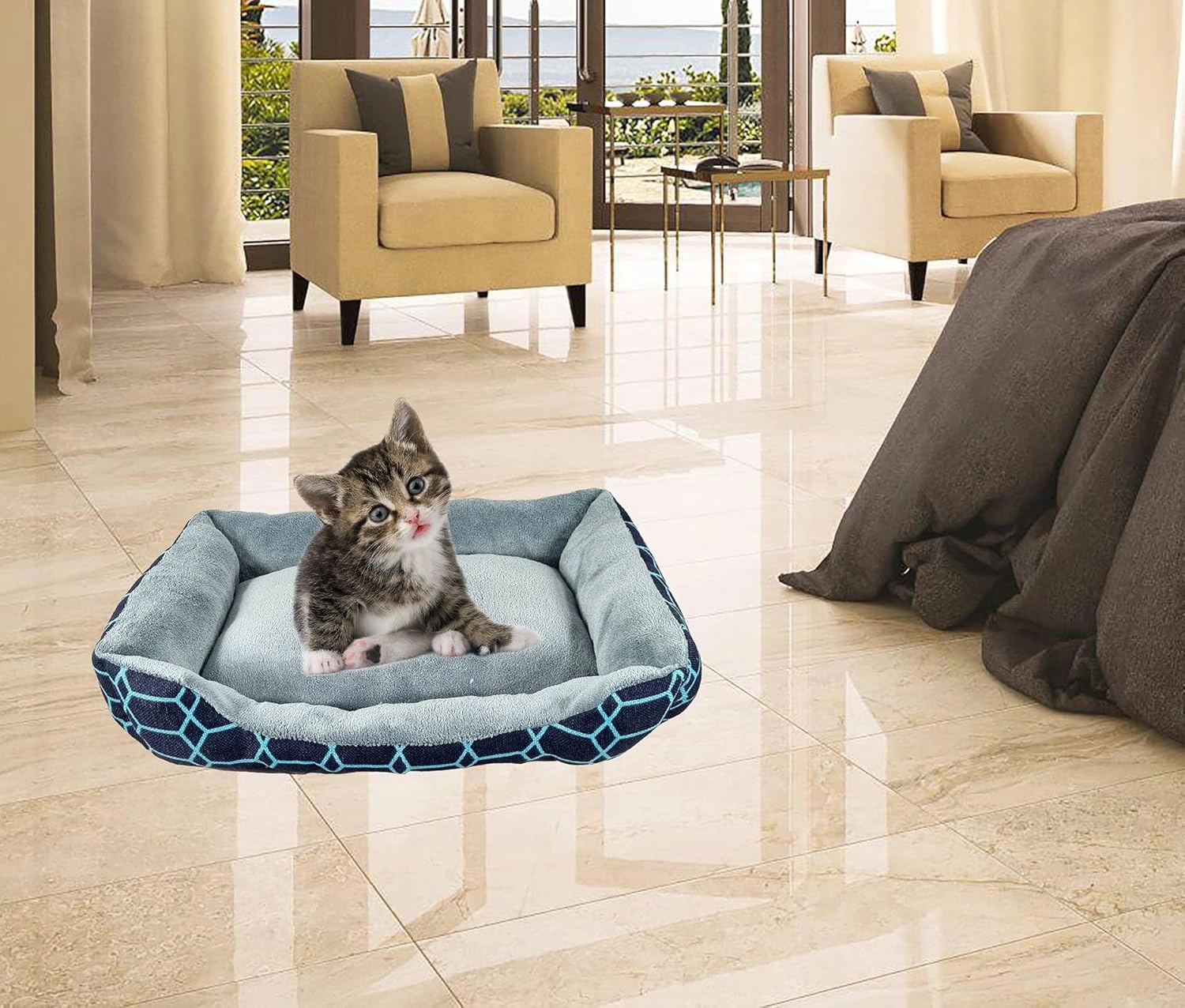 Pet bed - polyester fiber