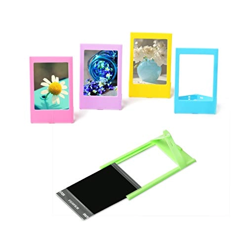 Camera case - Magic Blue + Mini Album - 64 Pockets + Close-up lens - Self-portrait mirror + Color Filters - 4 Colors + Photo frame - 5 Colors + Hanging Photo frame + Sticker Borders + Corner Sticker + Card Making Pen