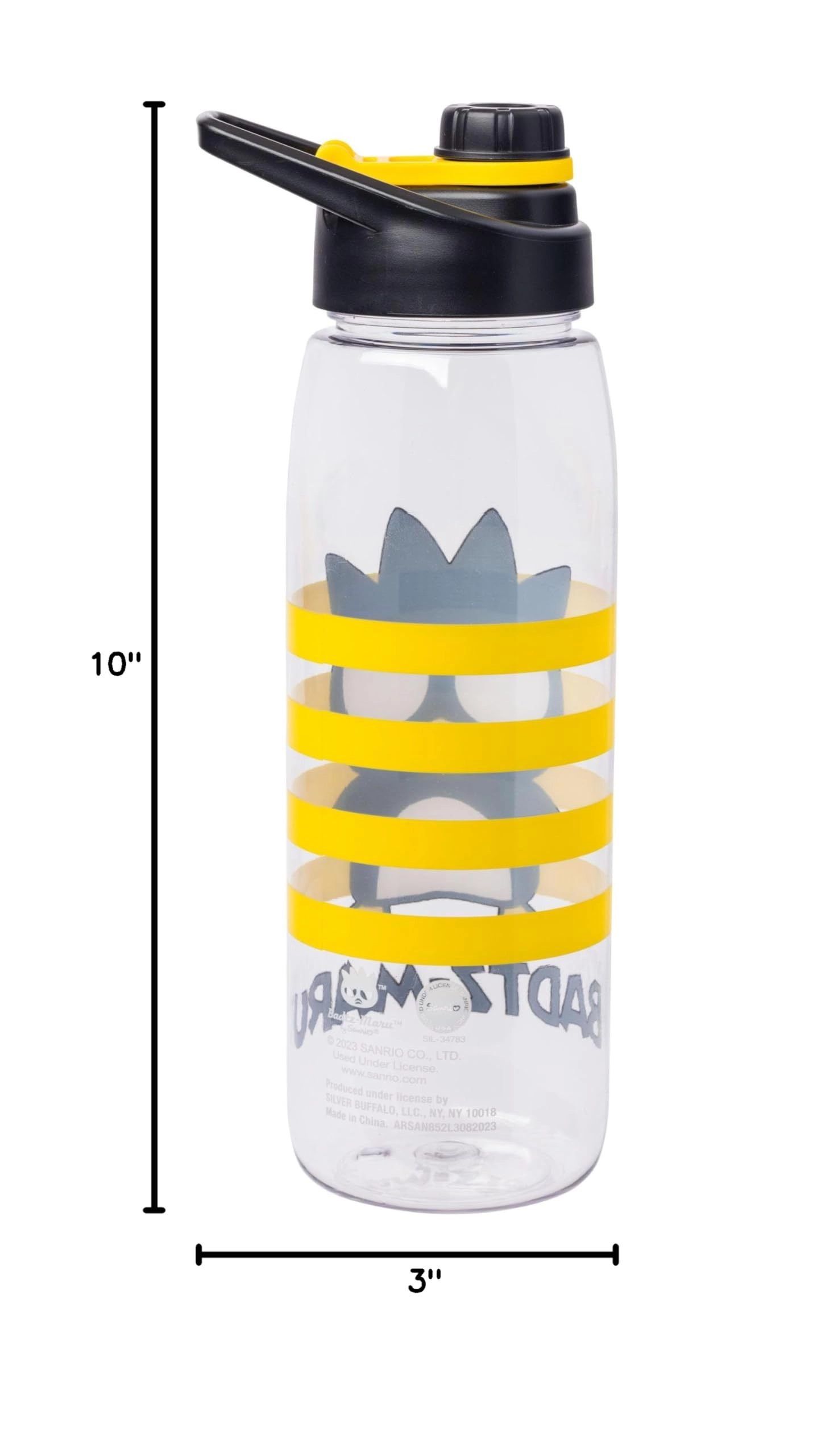 Badtz Maru Water Bottle - Screw-On Lid