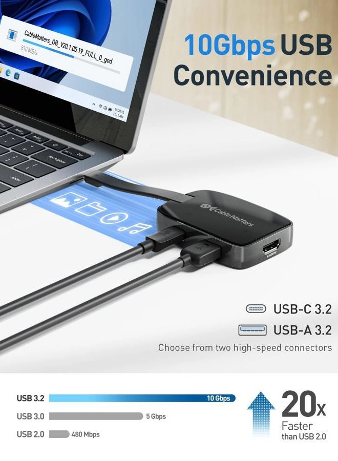 4-in-1 Portable USB C Hub