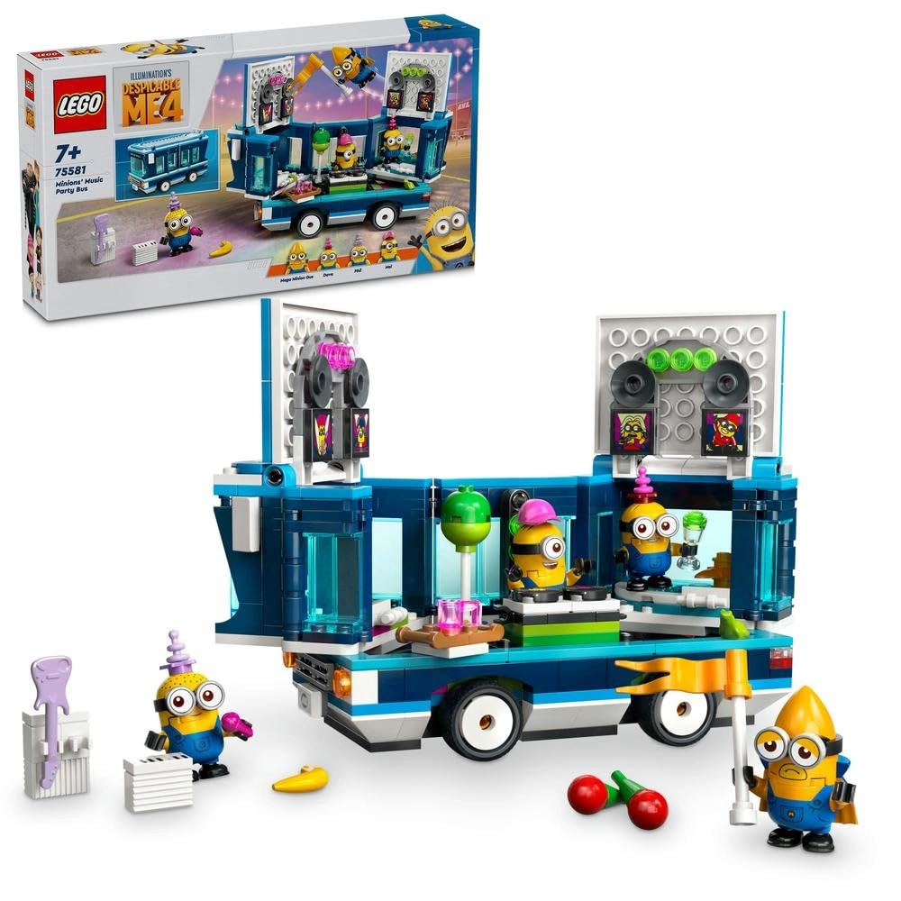 Despicable Me 4 Minions' Music Party Bus (75581)