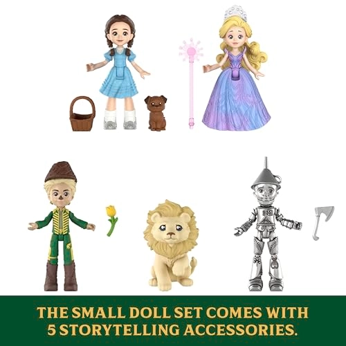 Wicked: for Good Oz Story Set - 5 Small Dolls 1 Animal Friend 5 Storytelling Accessories