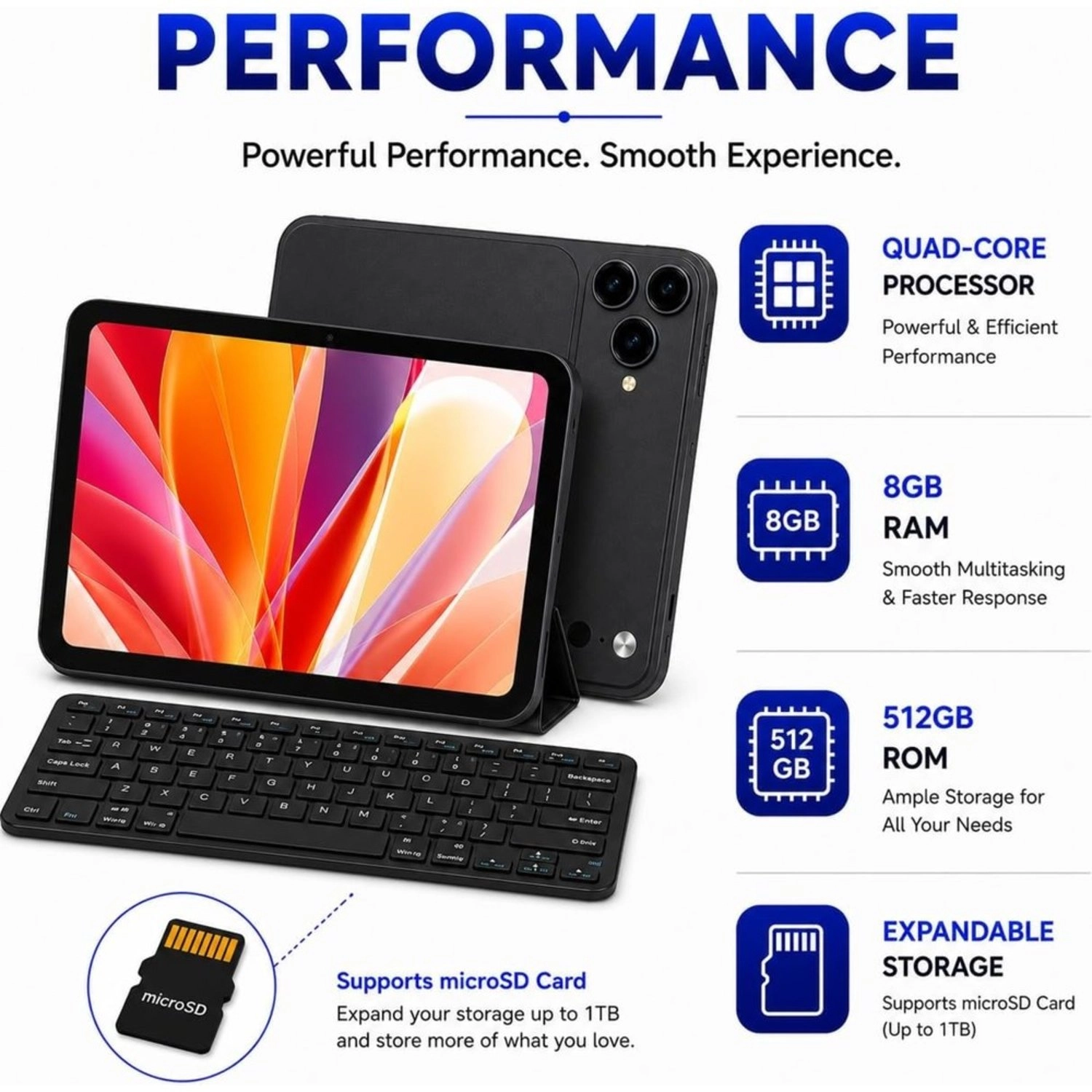 M136 Tablet 8" Wi-Fi 8GB RAM 512GB