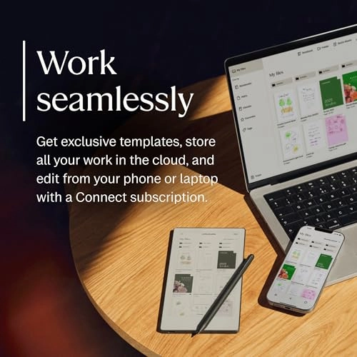 Paper Pro Move - 7.3" Color + Marker Plus + Book Folio - Black Leather