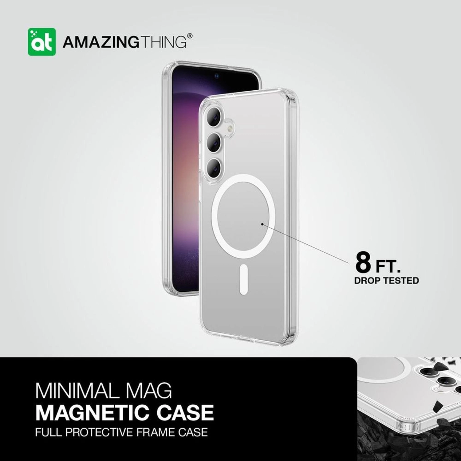 Minimal MAG Clear Case with MagSafe for Samsung Galaxy S24