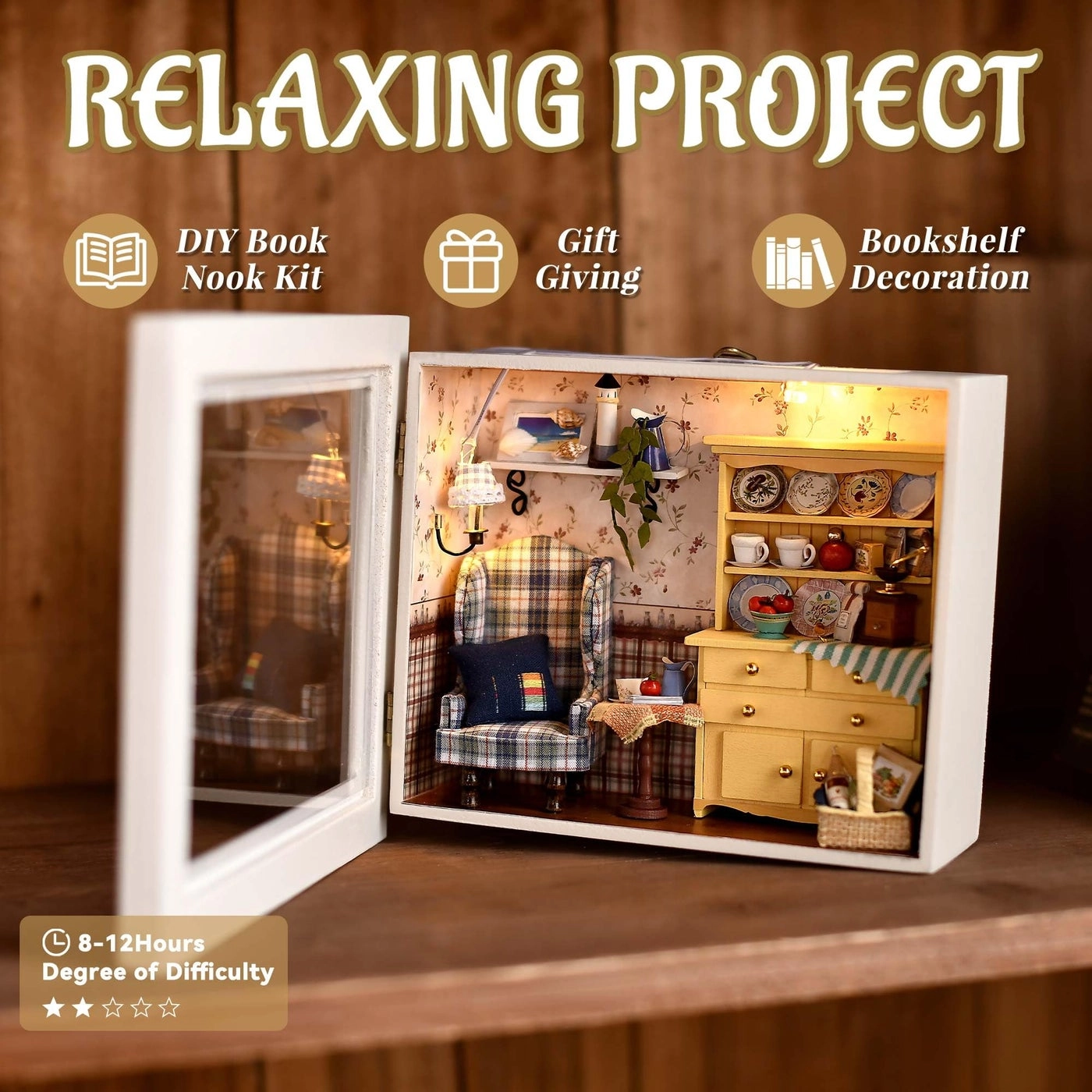 Dollhouse Miniature DIY House Kit - Creative Room 1:100