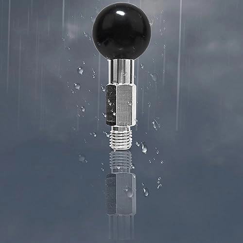 Ball Base M10X1.25 - metal 1" rubber ball