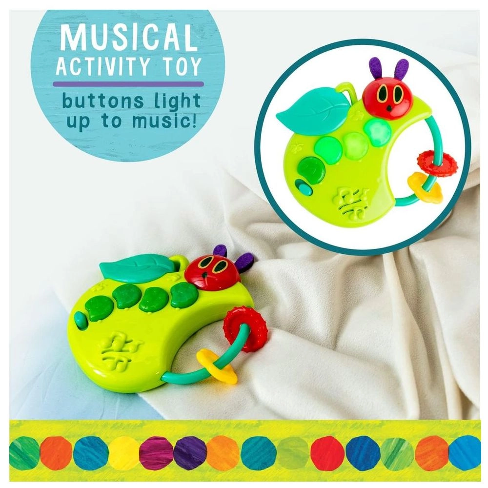 Baby Musical Caterpillar Rattle Teether Toy - Suitable for 3 months and above