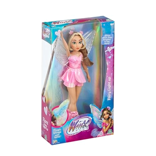 Flora Articulated Doll - 26 cm Luminous Wings Ages 3+