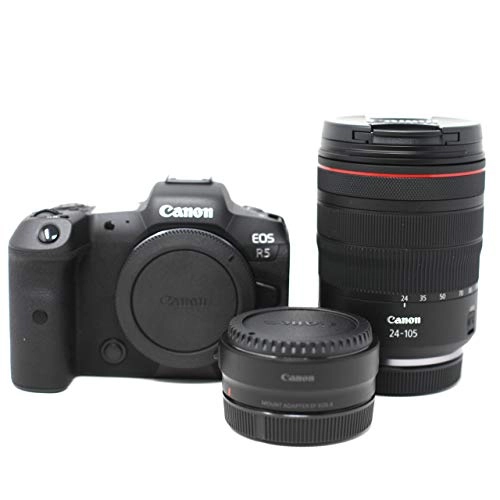 Camera Bag - 260 x 160 x 200 mm + R5 - 45MP Full-Frame + RF 24-105 f/4L Lens + R Mount Adapter