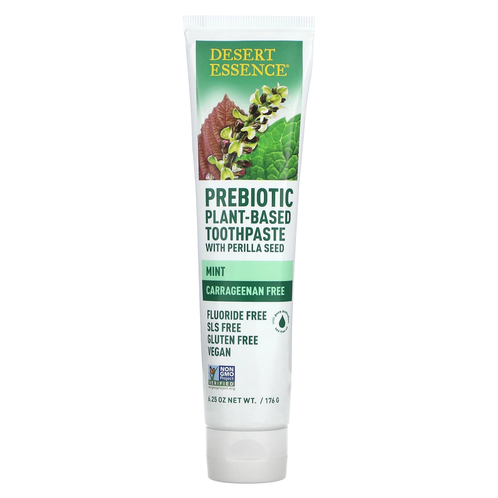Desert Essence Prebiotic Plant-Based Mint Toothpaste 176 g