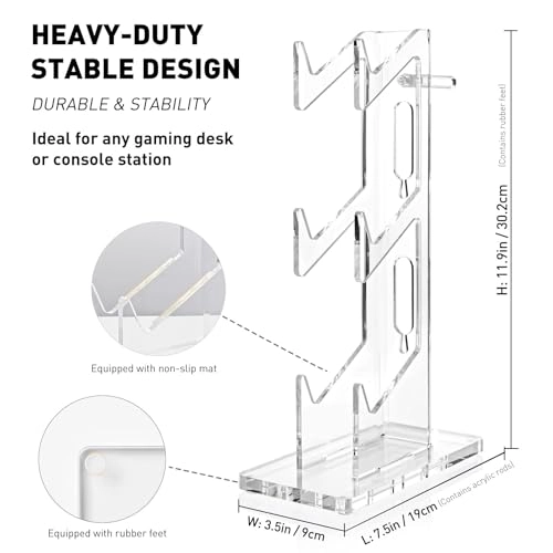 Universal 3 Tier Controller Holder and Headset Stand - PS4 PS5 Xbox ONE Switch