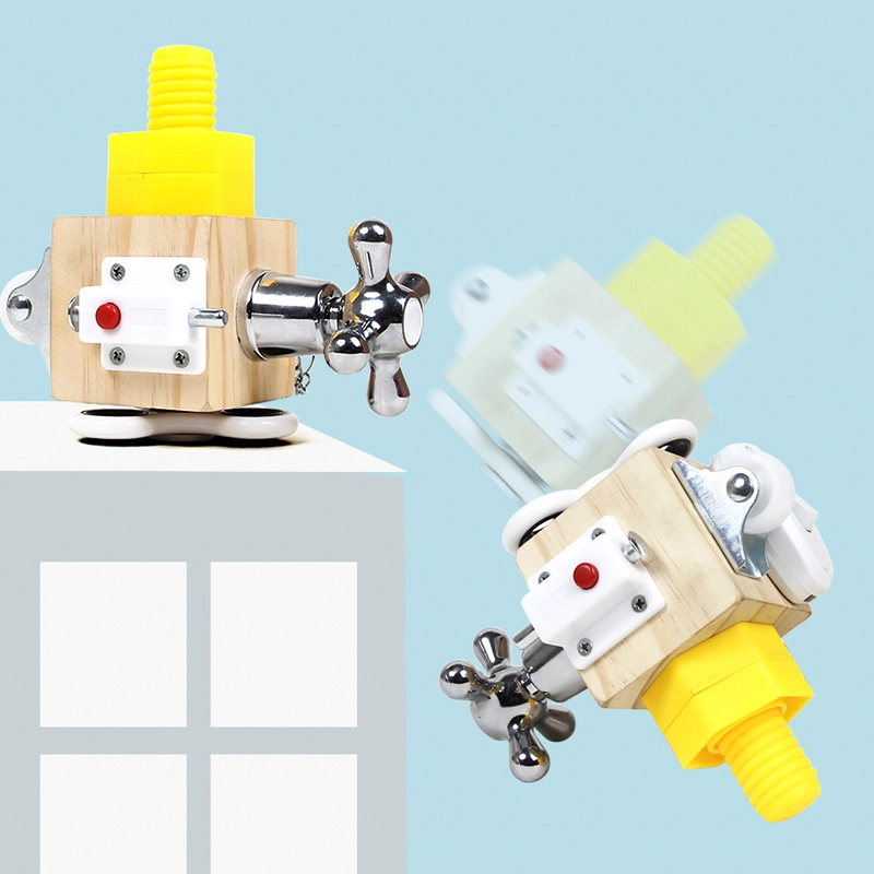 Wooden Sensory Busy Cube - Suitable for 2 years and above