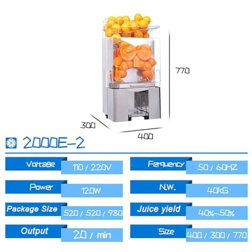 Commercial Citrus Juicer - 120w 8 Kilograms