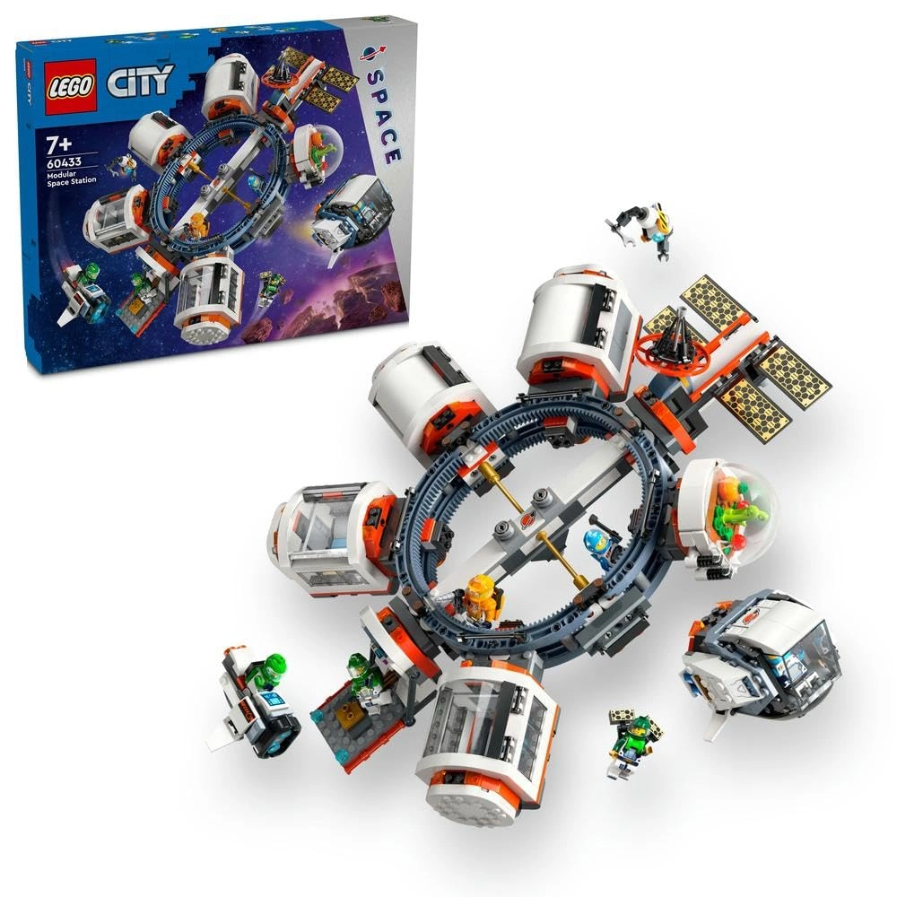 LEGO City Modular Space Station (60433) - Space Shuttle 6 Astronaut Minifigures