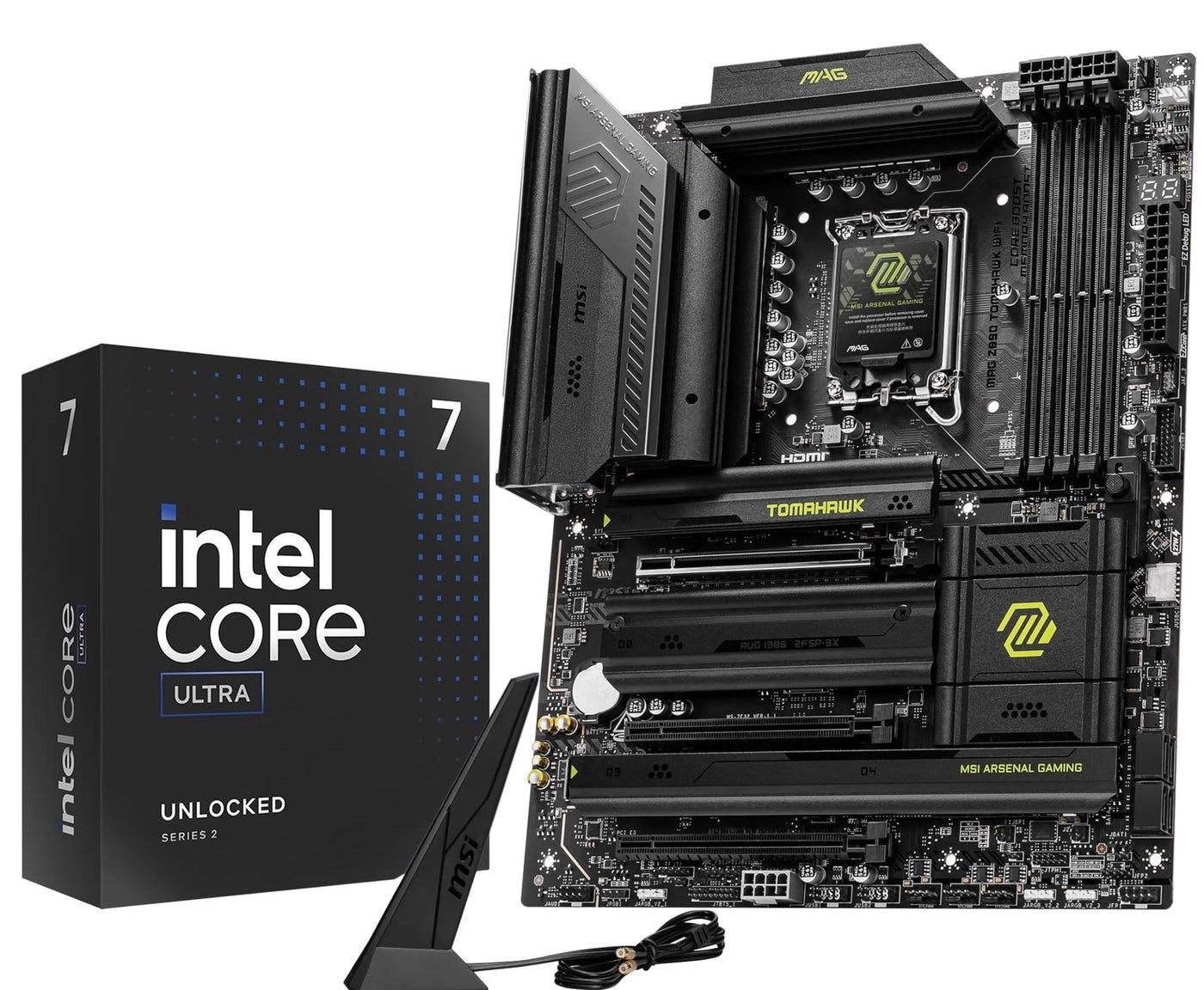 Micro Center Core Ultra 7 265K - 20-Core 5.5GHz + MAG Z890 Tomahawk WiFi - LGA 1851 ATX