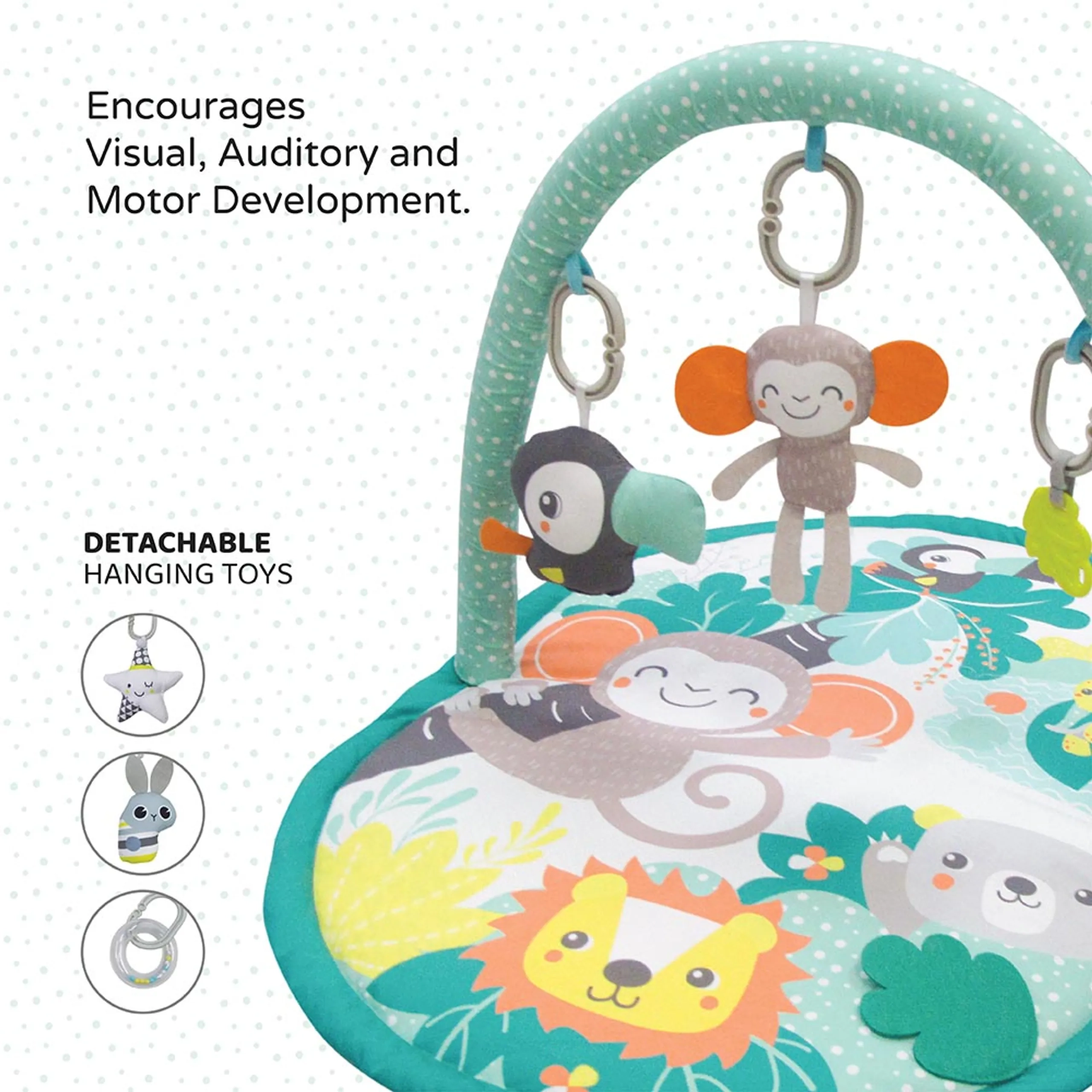 Jungle Friends Baby Playing Mat - 0 month & above