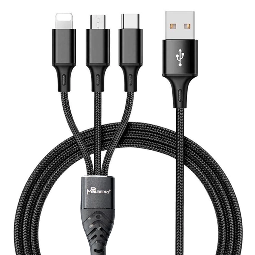 mpBLBERRI BLB-U301 Cable 60W Micro to Type-C 1.2m Nylon